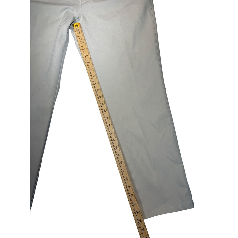 Peter Millar Mens 5-Pocket Performance Pants Light Khaki Stone 35x27 - Picture 4 of 6